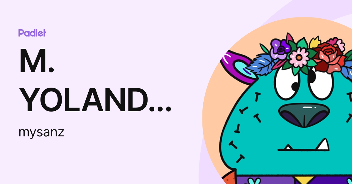 M. YOLANDA SANZ SEVILLA (mysanz) profile | Padlet