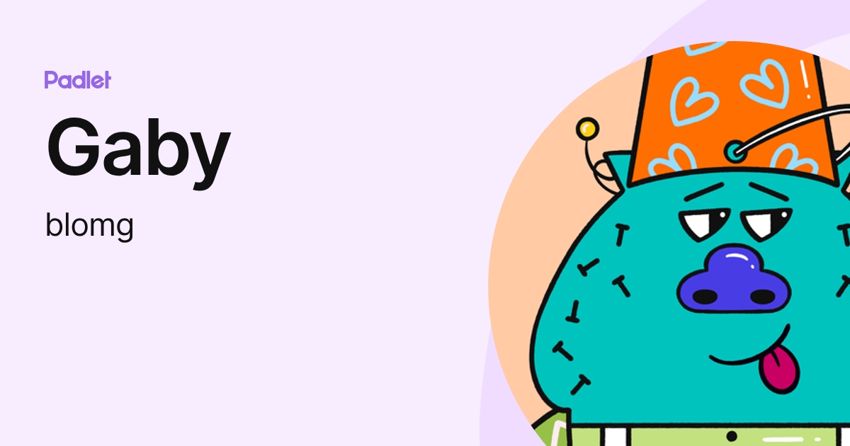 Gaby (blomg) profile | Padlet