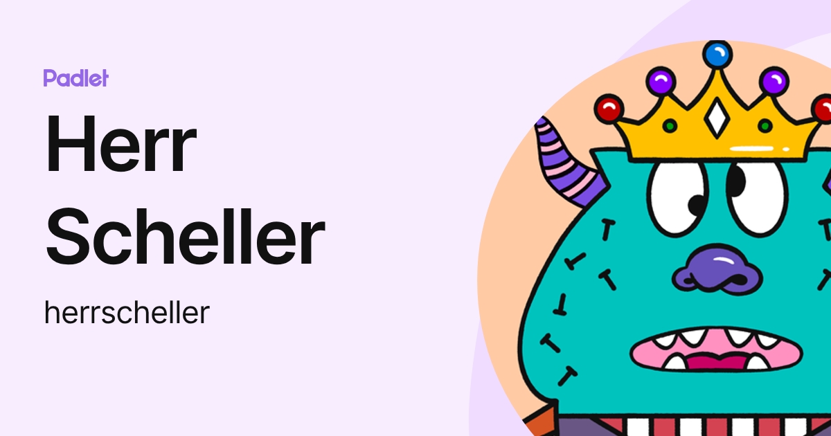Profil von Herr Scheller (herrscheller) | Padlet