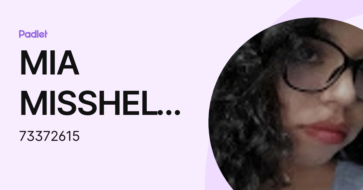 MIA MISSHELY MAMANI ESPINOZA (73372615) profile | Padlet