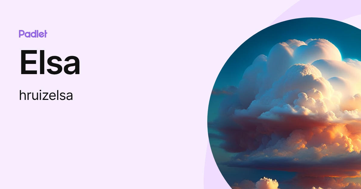 Elsa (hruizelsa) profile | Padlet