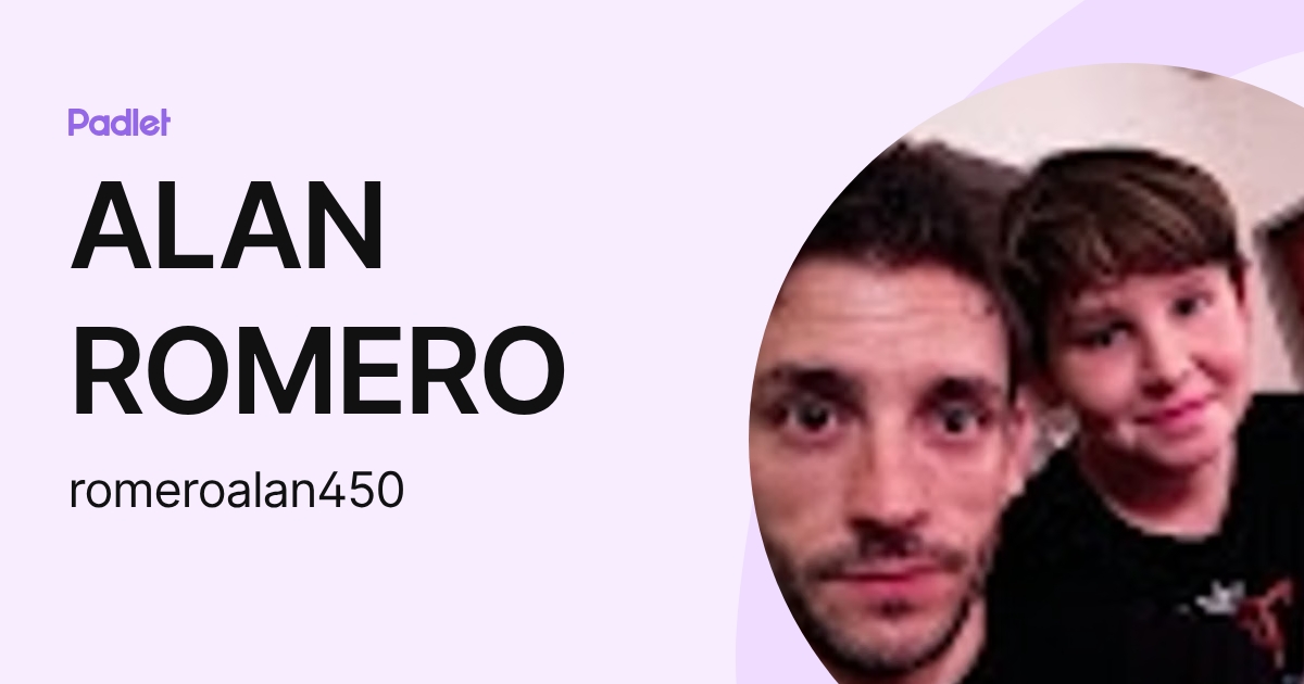 ALAN ROMERO (romeroalan450) profile | Padlet