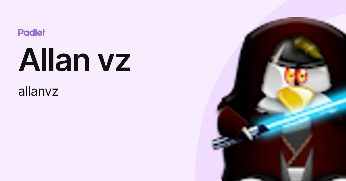 Allan vz (allanvz) profile | Padlet