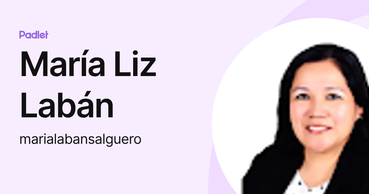 María Liz Labán (marialabansalguero) profile | Padlet
