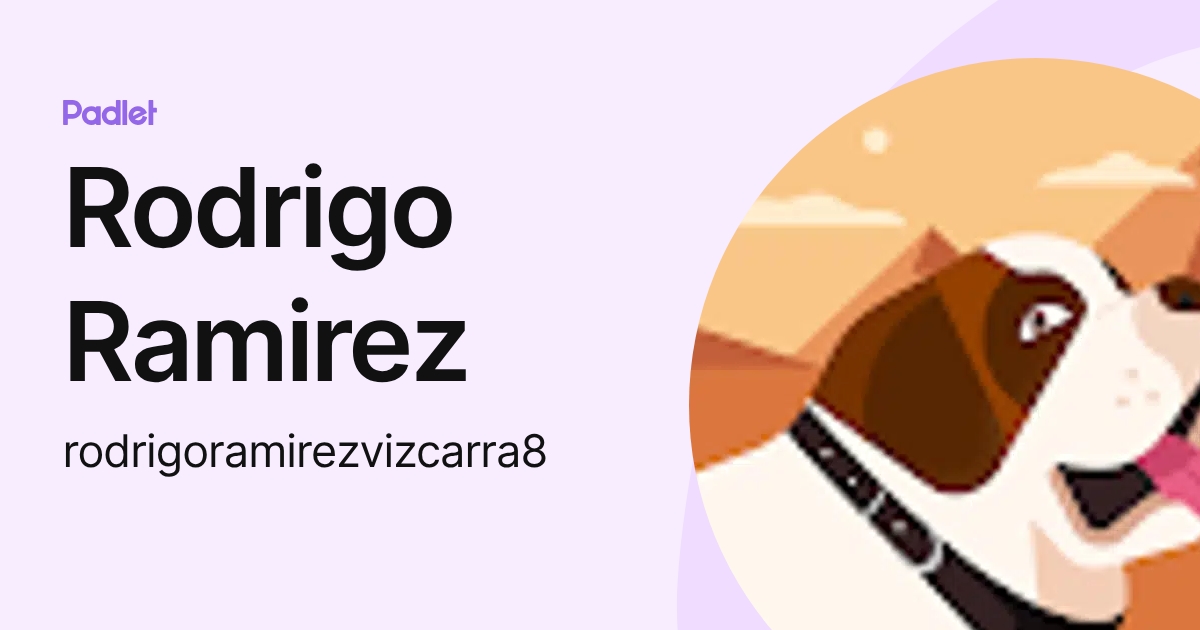 Rodrigo Ramirez (rodrigoramirezvizcarra8) profile | Padlet