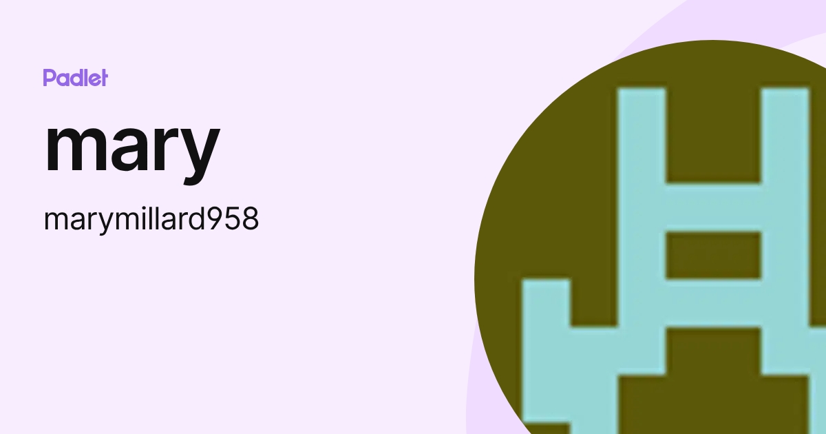 mary (marymillard958) profile | Padlet