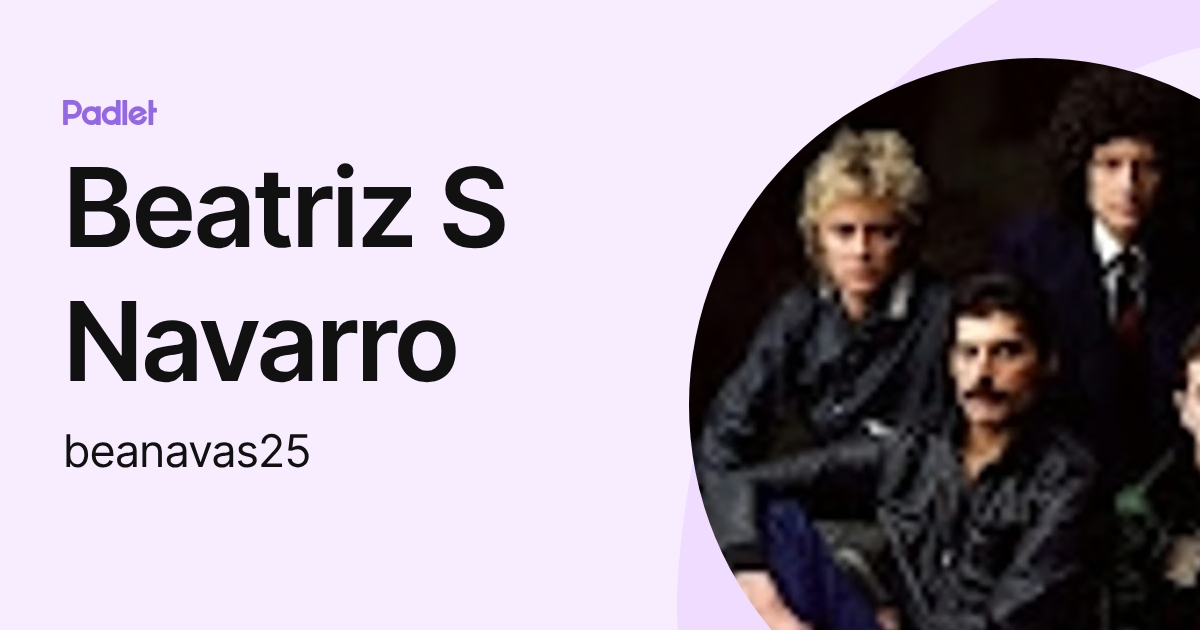 Beatriz S Navarro (beanavas25) profile | Padlet