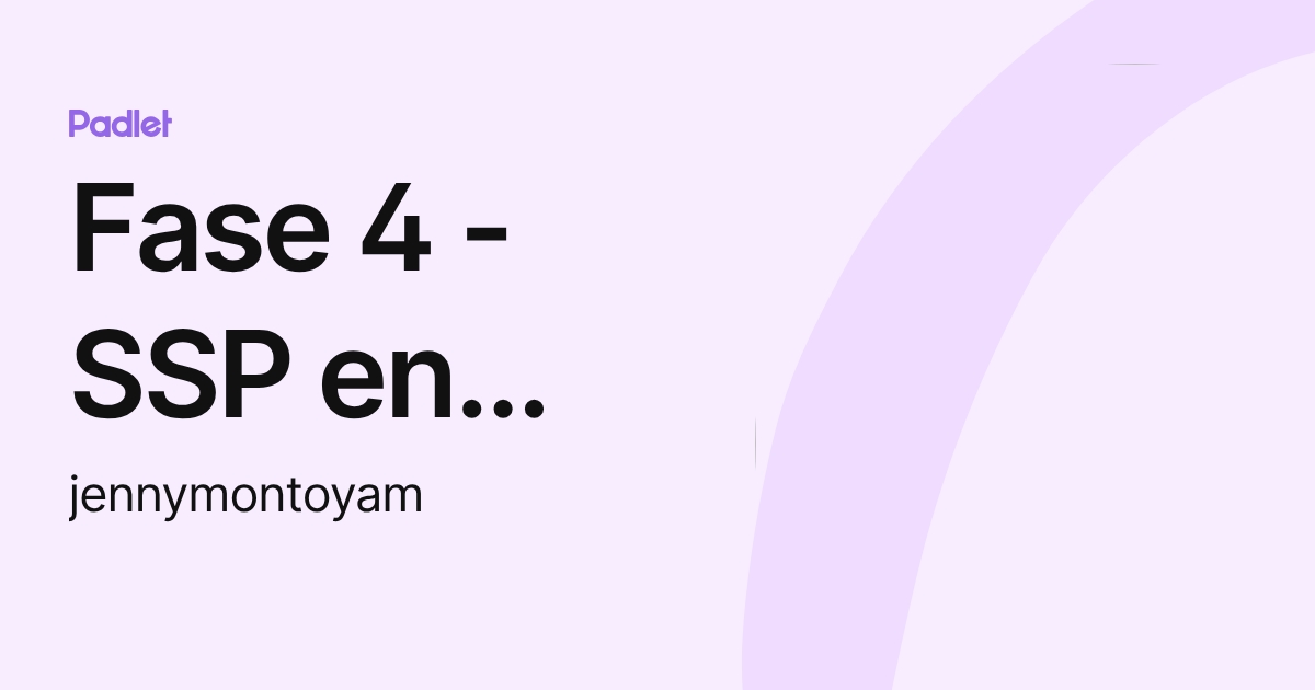 Fase 4 - SSP en pequeños rumiantes (jennymontoyam) profile | Padlet