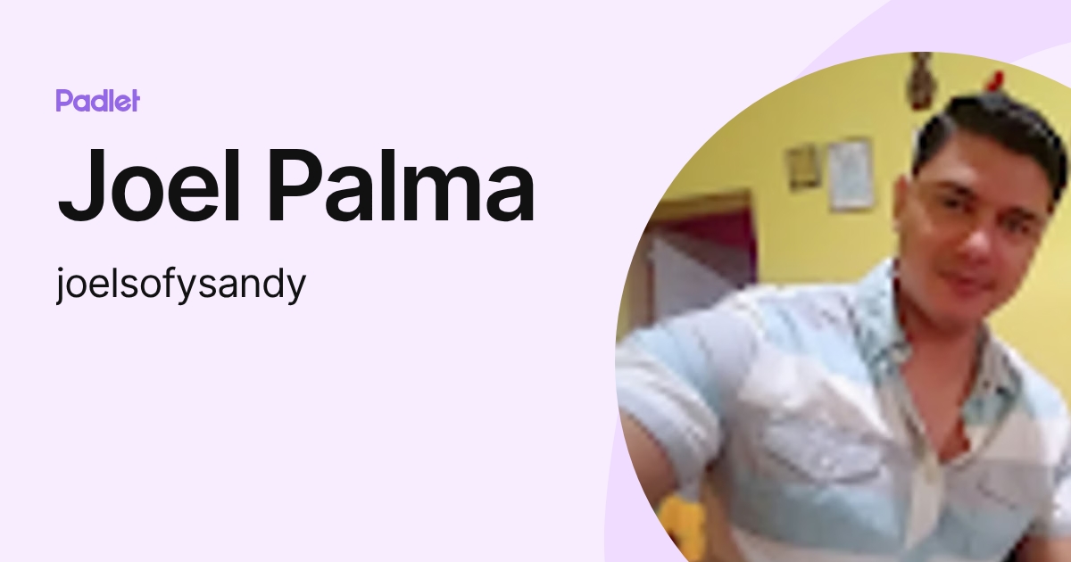 Joel Palma (joelsofysandy) profile | Padlet