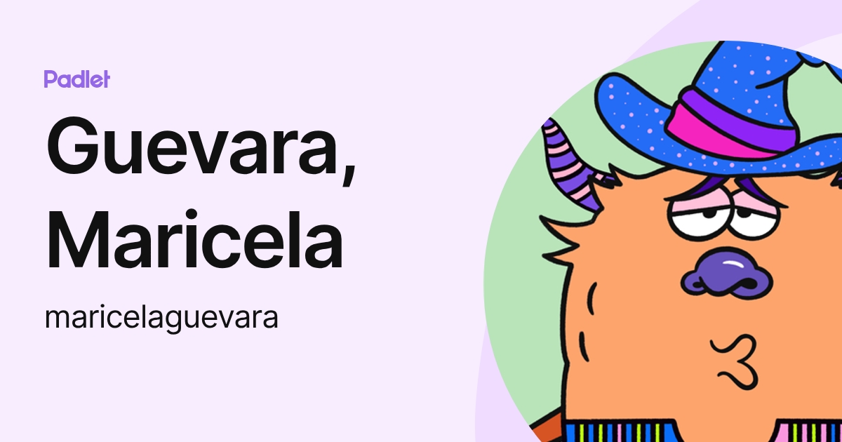 Guevara, Maricela (maricelaguevara) profile | Padlet