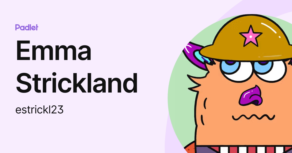 Emma Strickland (estrickl23) profile | Padlet