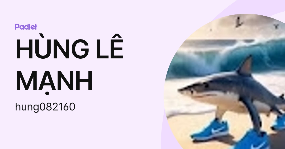 HÙNG LÊ MẠNH (hung082160) profile | Padlet