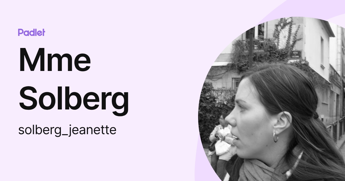 Mme Solberg (solberg_jeanette) profile | Padlet
