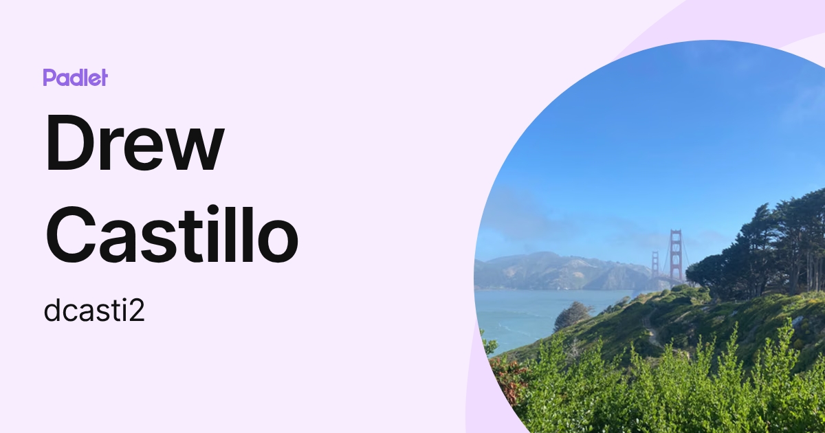 Drew Castillo (dcasti2) profile | Padlet