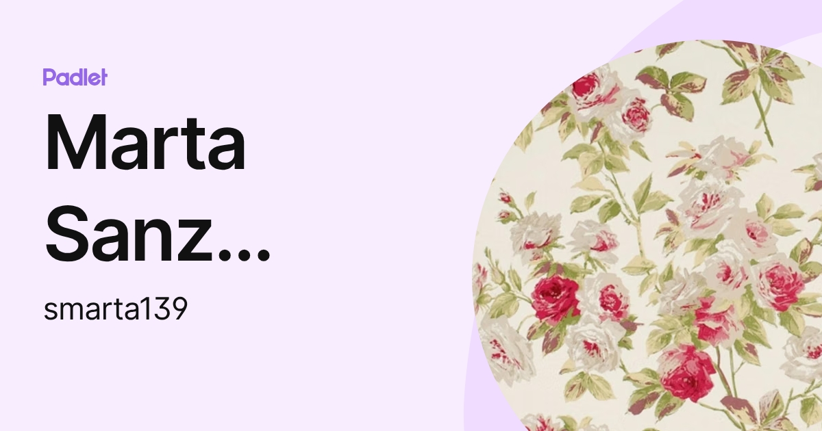 Marta Sanz Herrera (smarta139) profile | Padlet