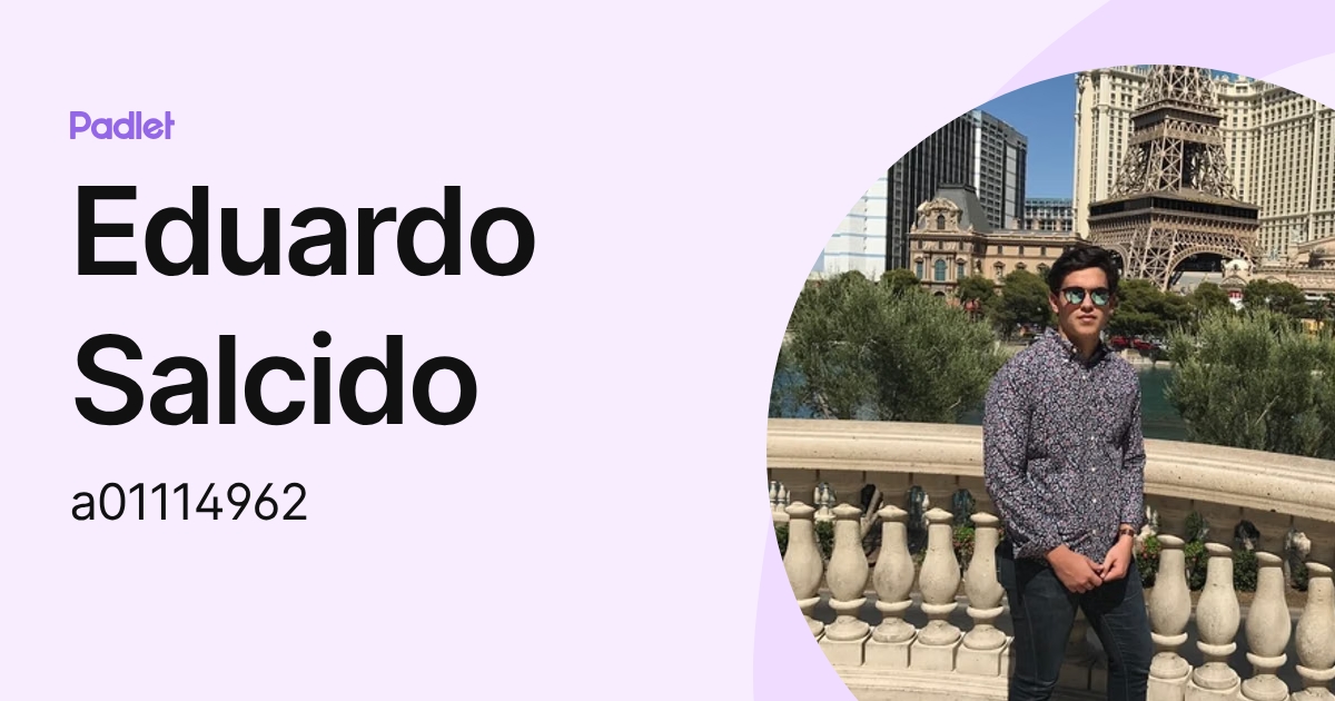 Eduardo Salcido (a01114962) profile | Padlet