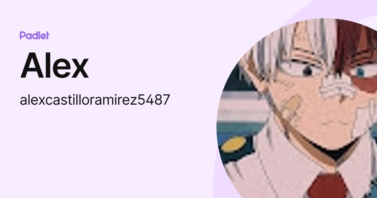 Alex (alexcastilloramirez5487) profile | Padlet