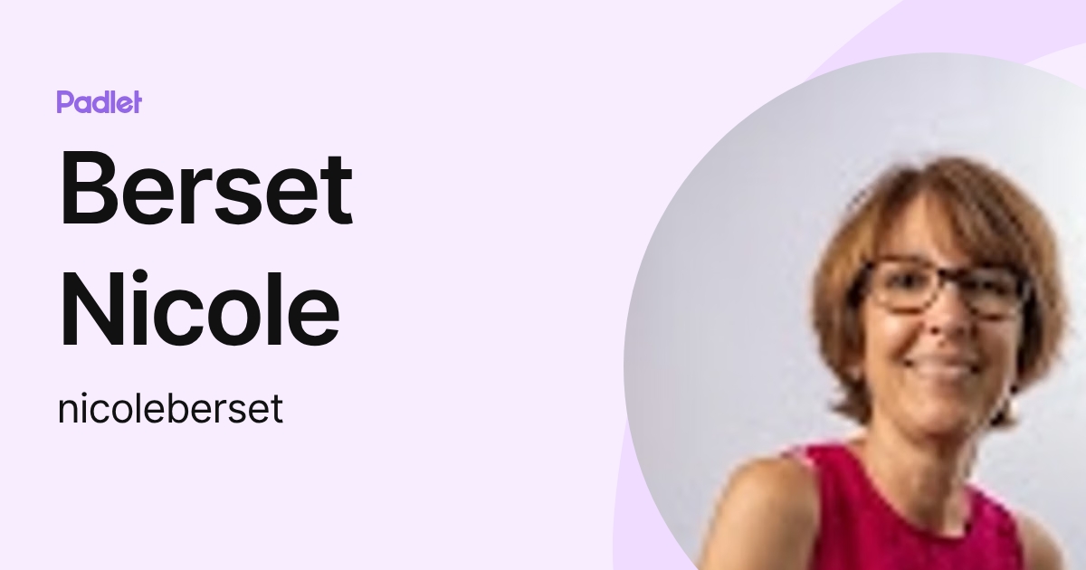 Berset Nicole (nicoleberset) profile | Padlet