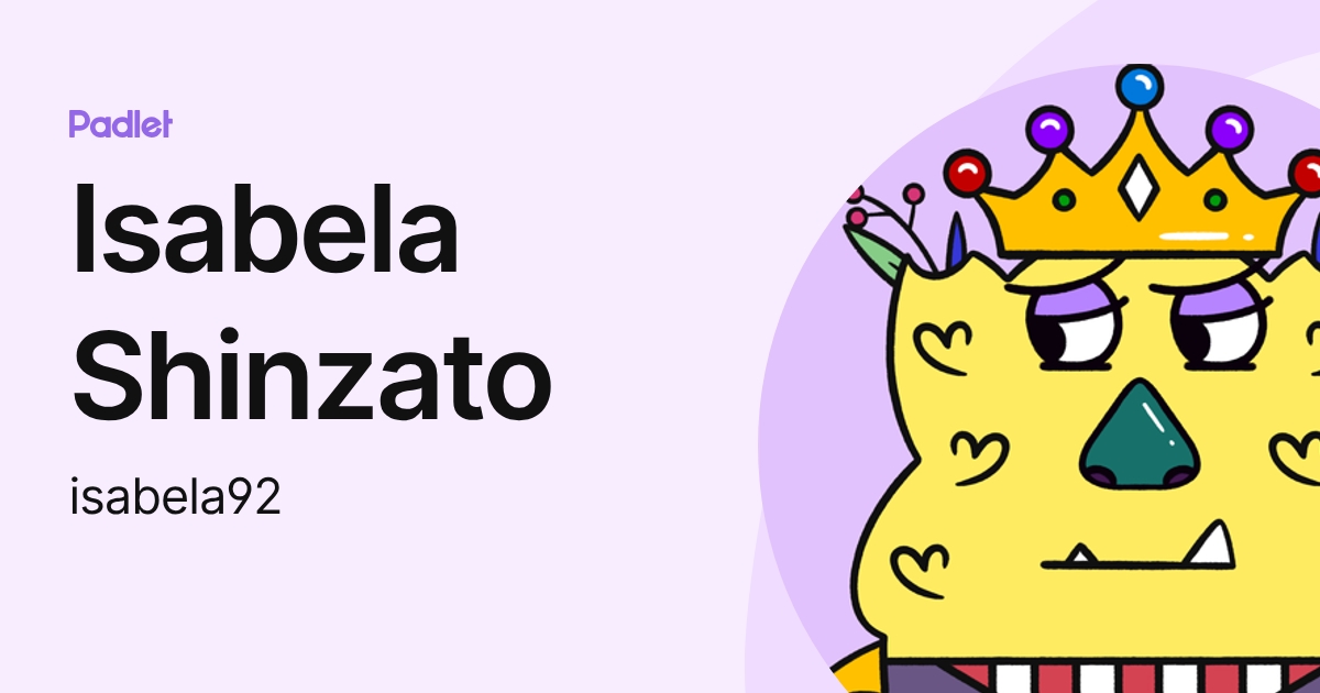 Isabela Shinzato (isabela92) profile | Padlet