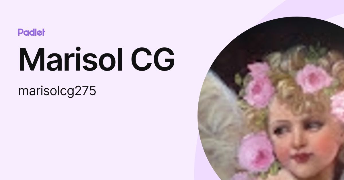 Marisol CG (marisolcg275) profile | Padlet