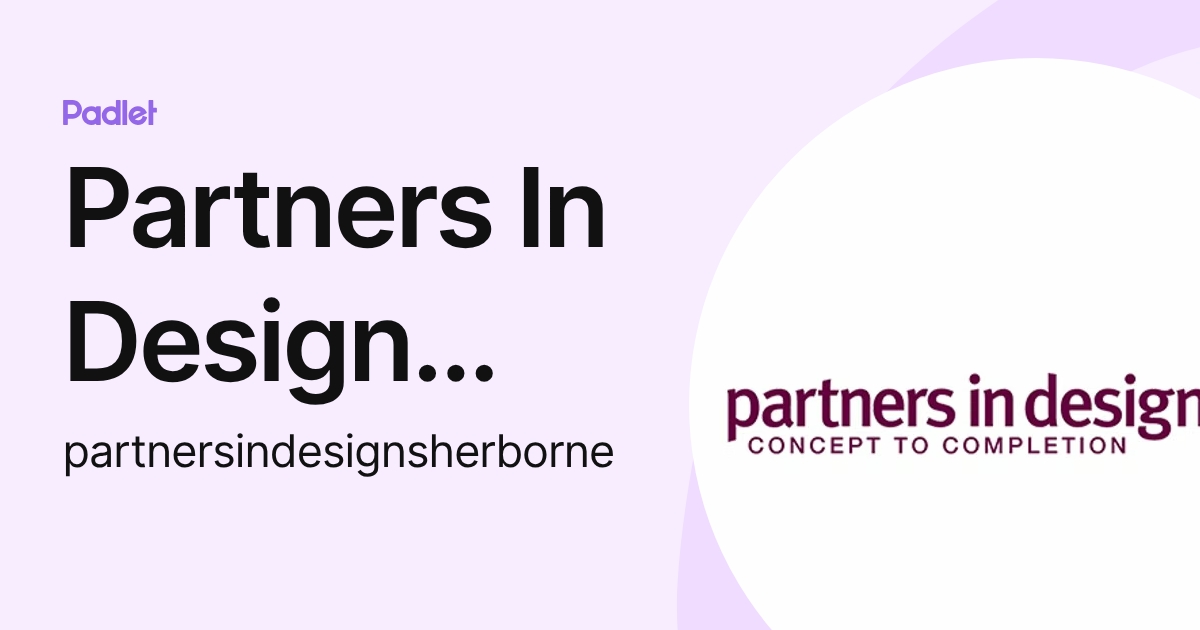 Partners In Design Dorset Ltd (partnersindesignsherborne) profile | Padlet