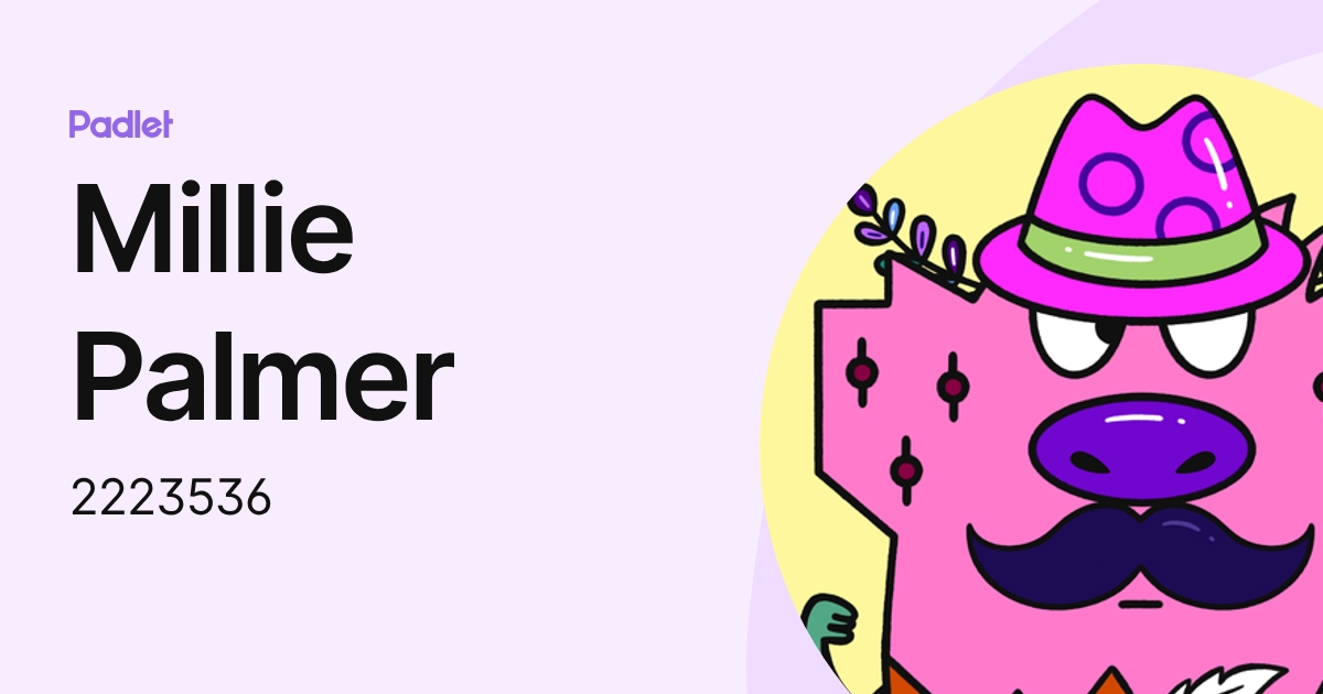 Millie Palmer (2223536) profile | Padlet