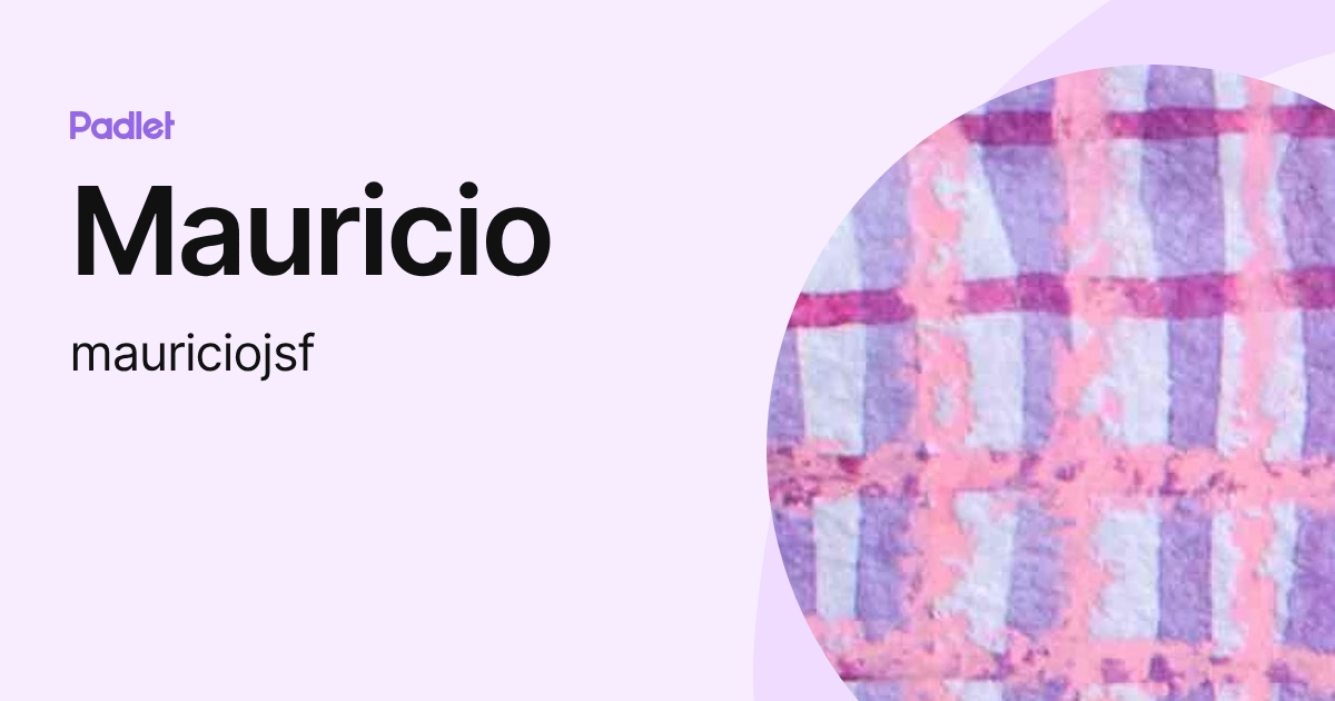 Mauricio (mauriciojsf) profile | Padlet