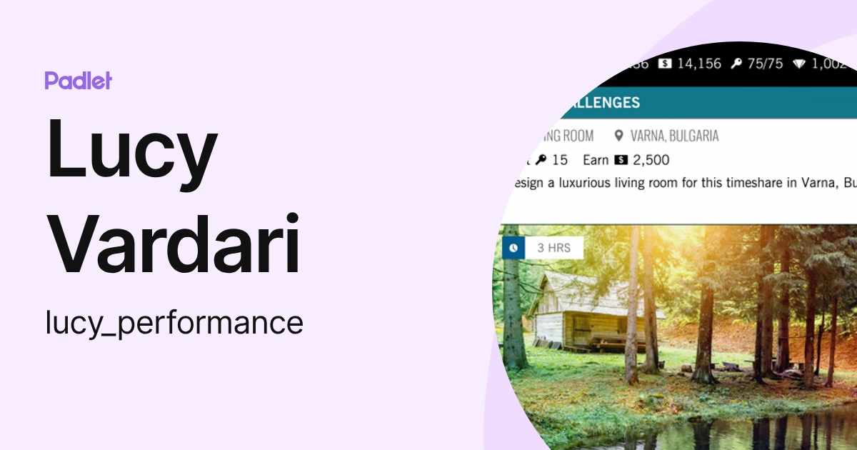 Lucy Vardari (lucy_performance) profile | Padlet