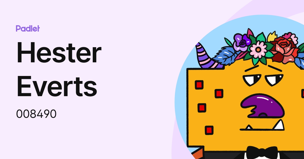 Hester Everts (008490) profile | Padlet