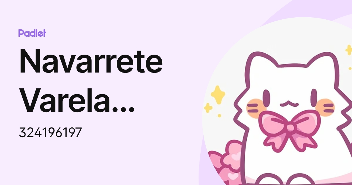 Navarrete Varela Evelyn Naomi (324196197) profile | Padlet