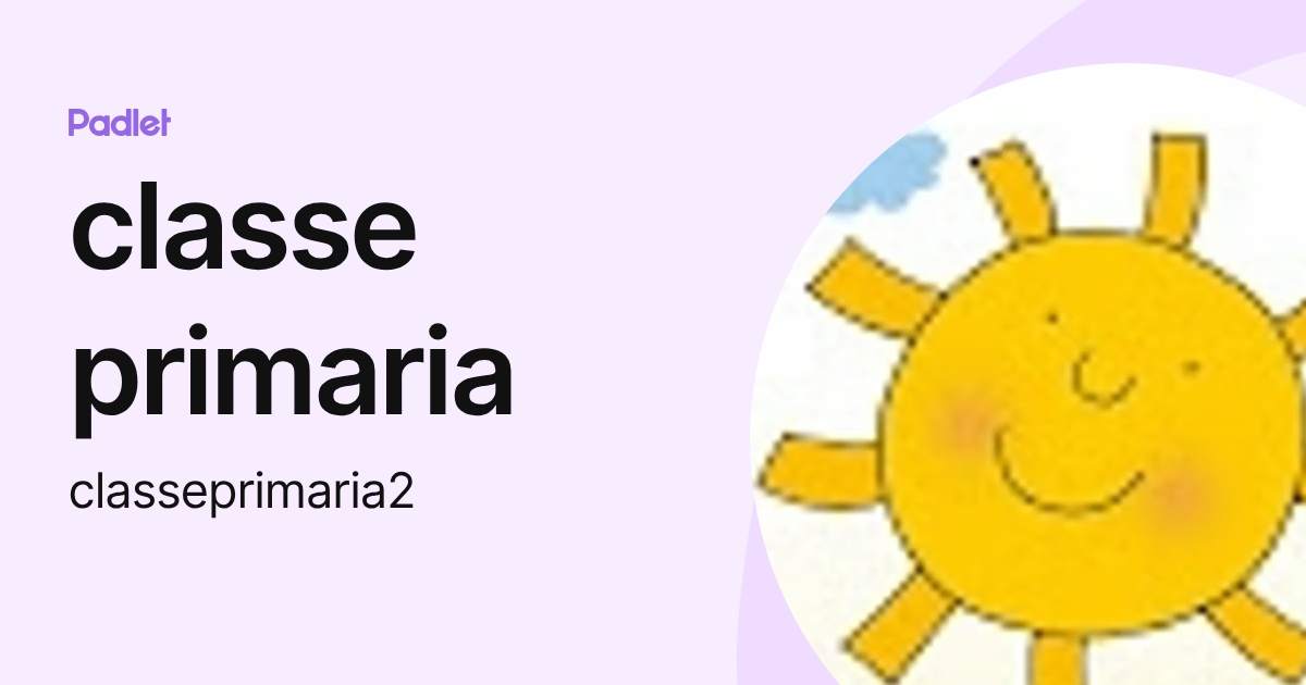 classe primaria (classeprimaria2) profile | Padlet