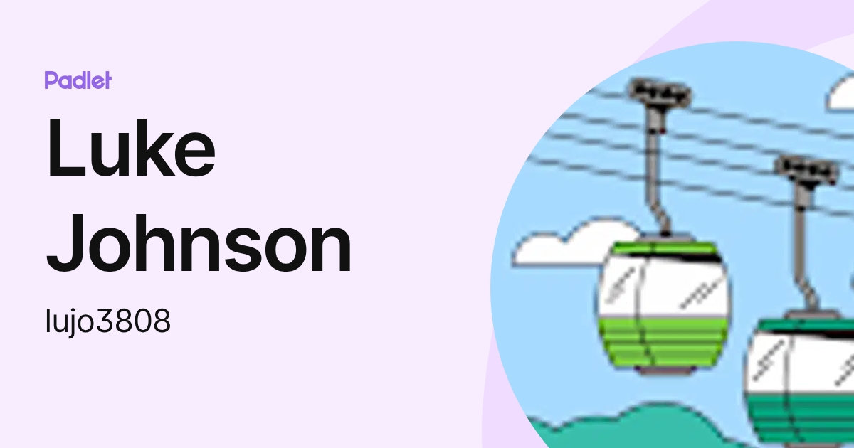 Luke Johnson (lujo3808) profile | Padlet