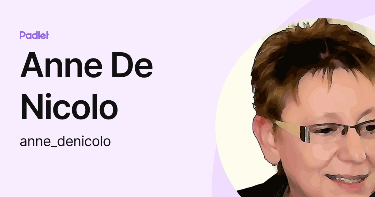 Anne De Nicolo (anne_denicolo) profile | Padlet