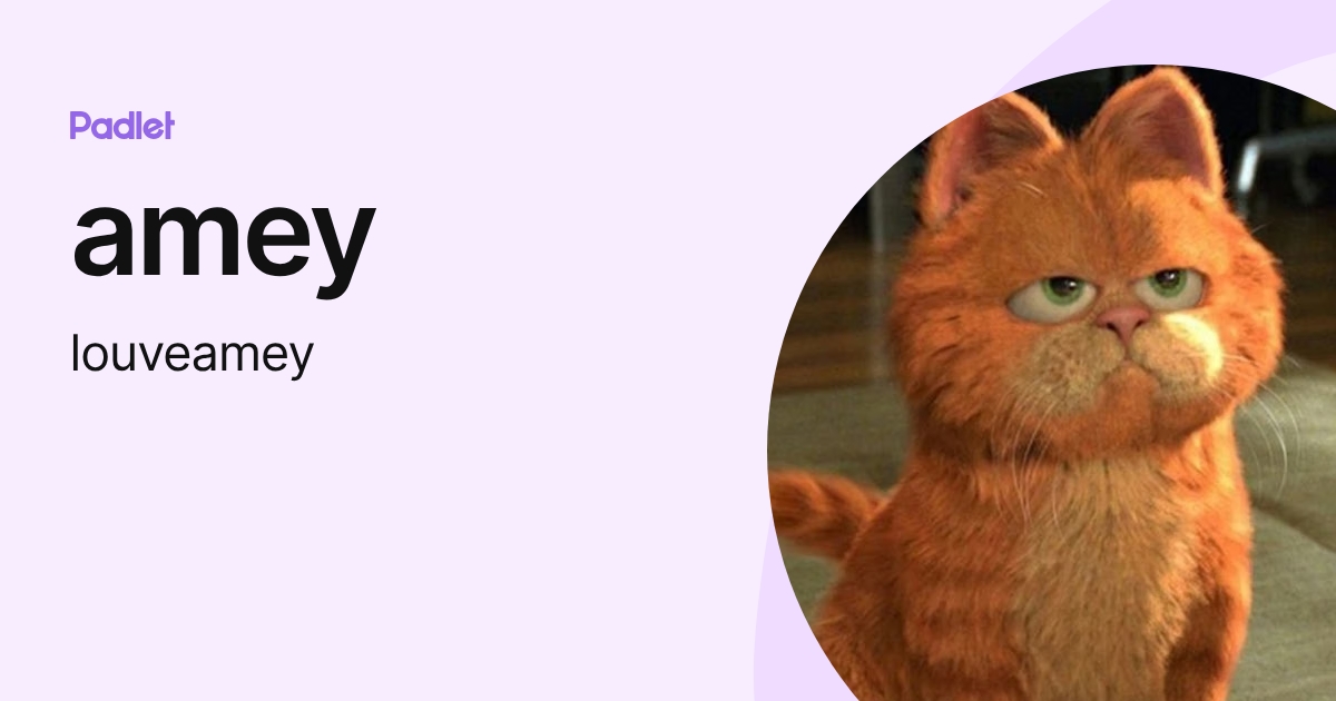 amey (louveamey) profile | Padlet