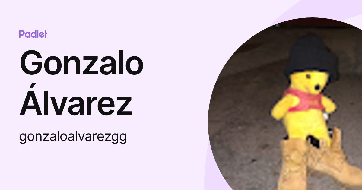 Gonzalo Álvarez (gonzaloalvarezgg) profile | Padlet