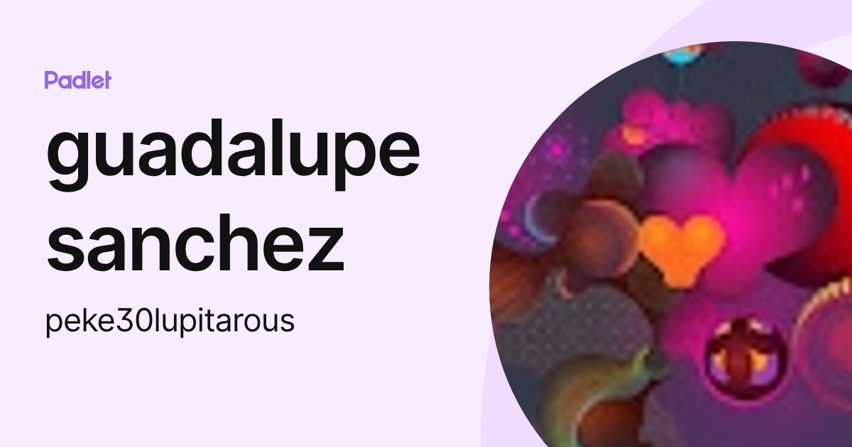 guadalupe sanchez (peke30lupitarous) profile | Padlet