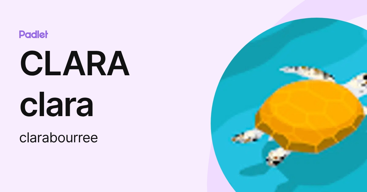 CLARA clara (clarabourree) profile | Padlet
