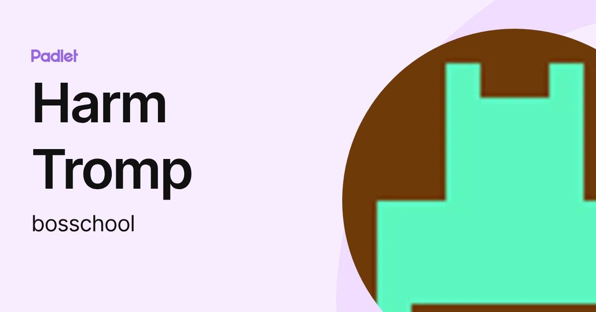 Harm Tromp (bosschool) profile | Padlet