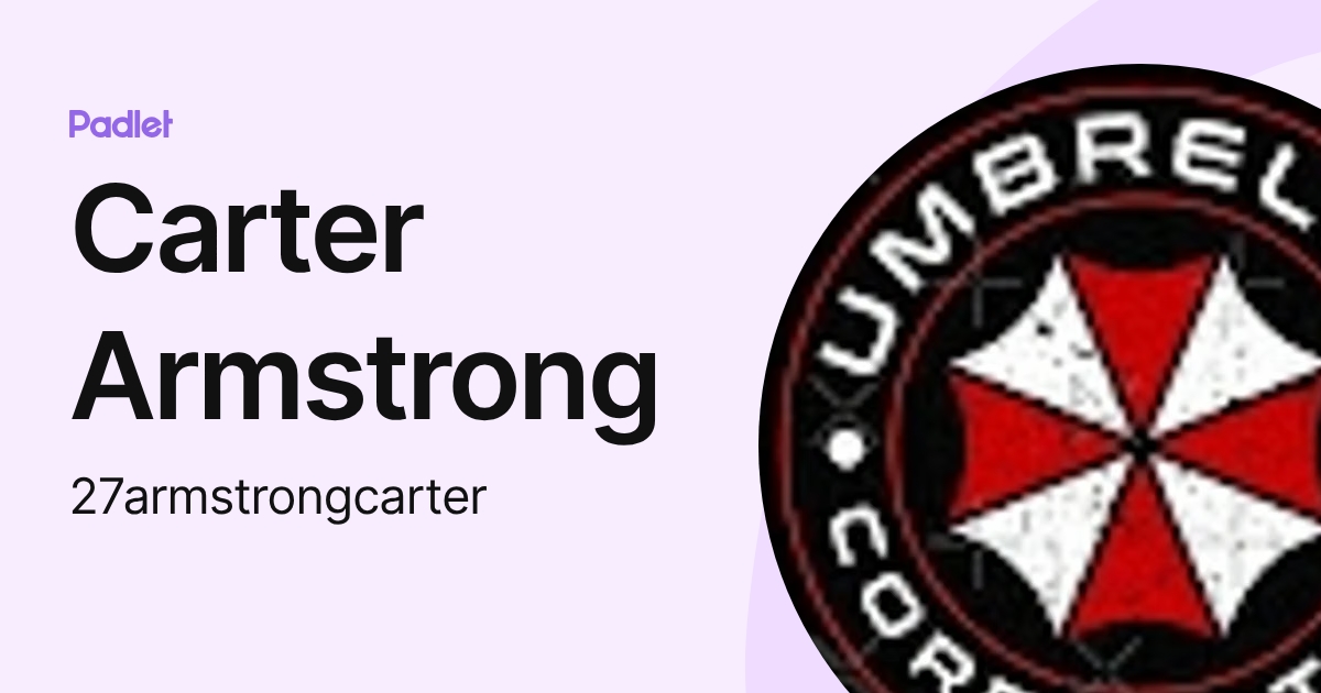 Carter Armstrong (27armstrongcarter) profile | Padlet