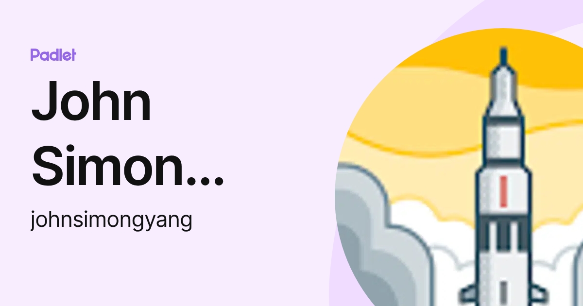 John Simon Gyang (johnsimongyang) profile | Padlet