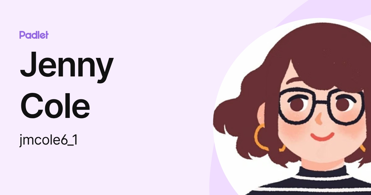 Jenny Cole (jmcole6_1) profile | Padlet