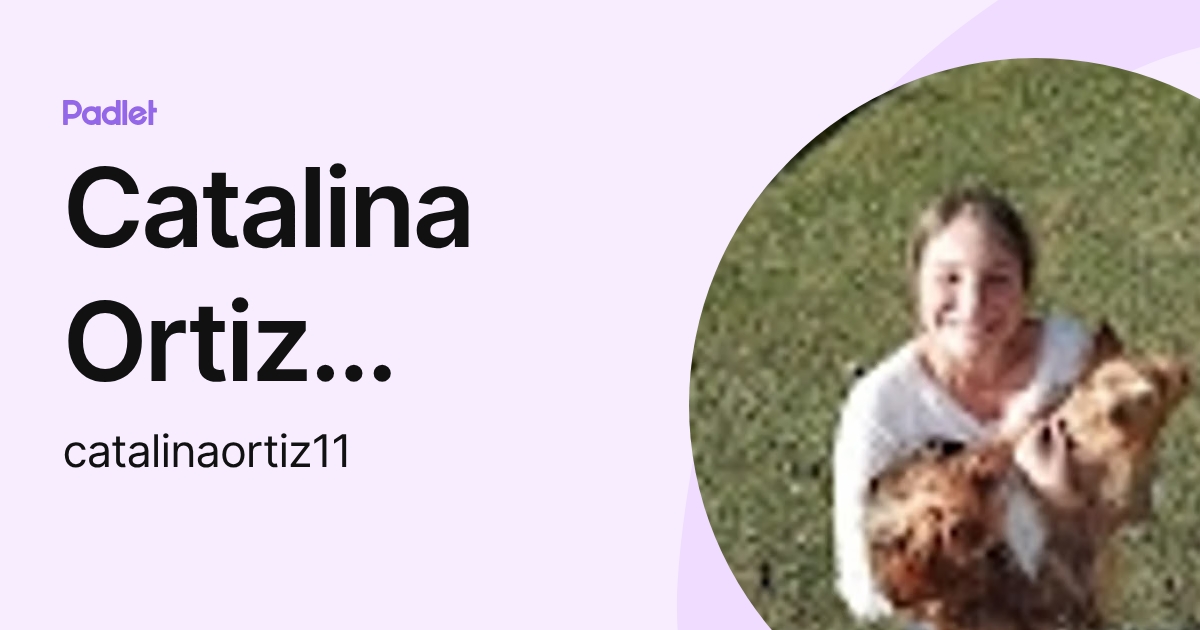 Catalina Ortiz Laguado (catalinaortiz11) profile | Padlet