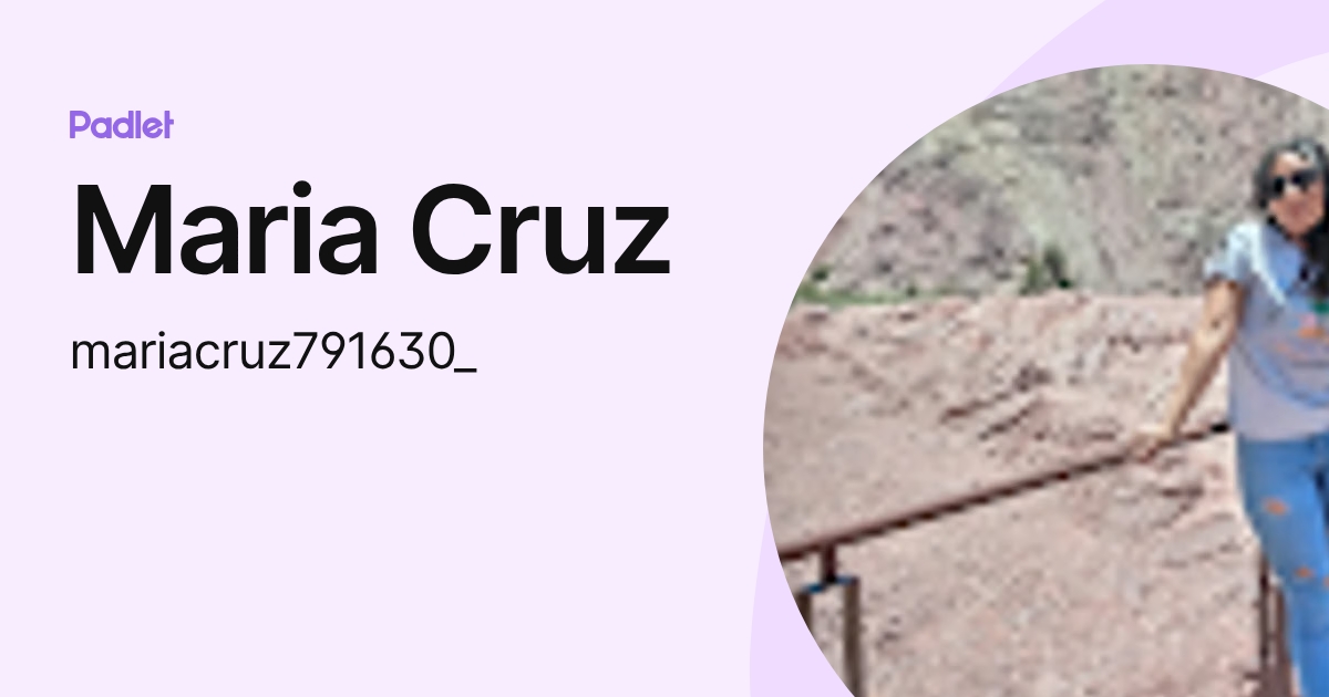 Maria Cruz (mariacruz791630_) profile | Padlet