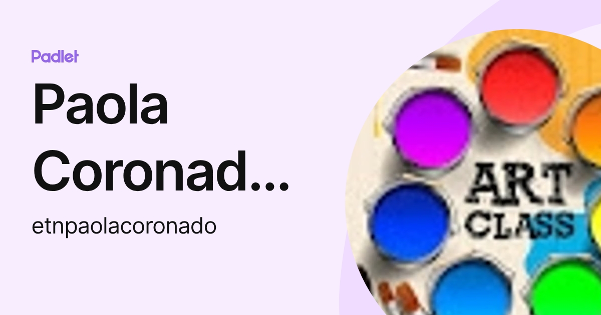 Paola Coronado Huayantupa (etnpaolacoronado) profile | Padlet