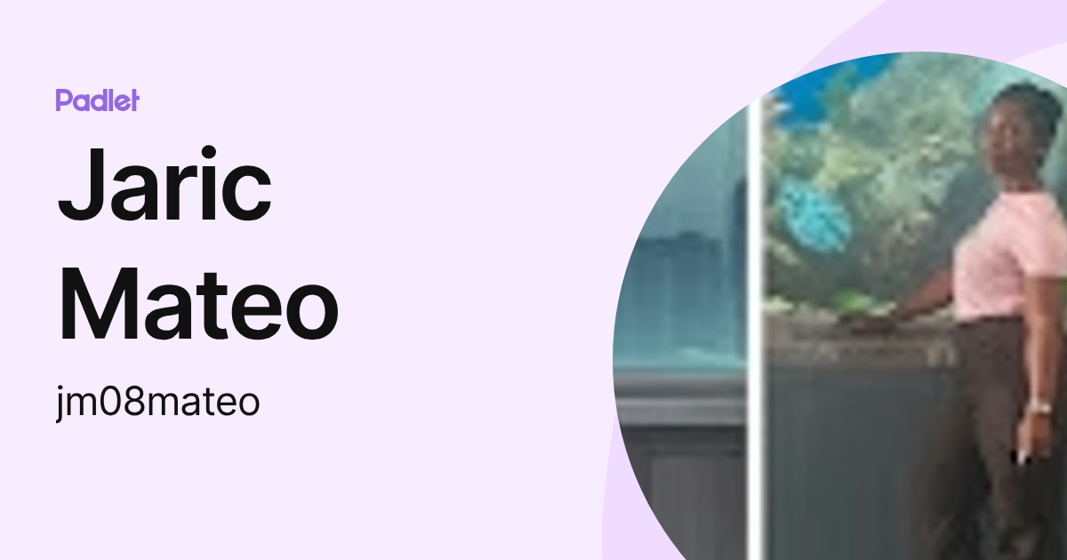 Jaric Mateo (jm08mateo) profile | Padlet