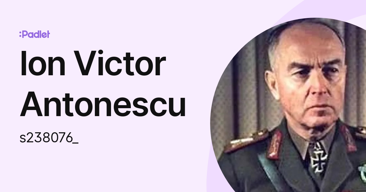 Ion Victor Antonescu (s238076_) profile | Padlet