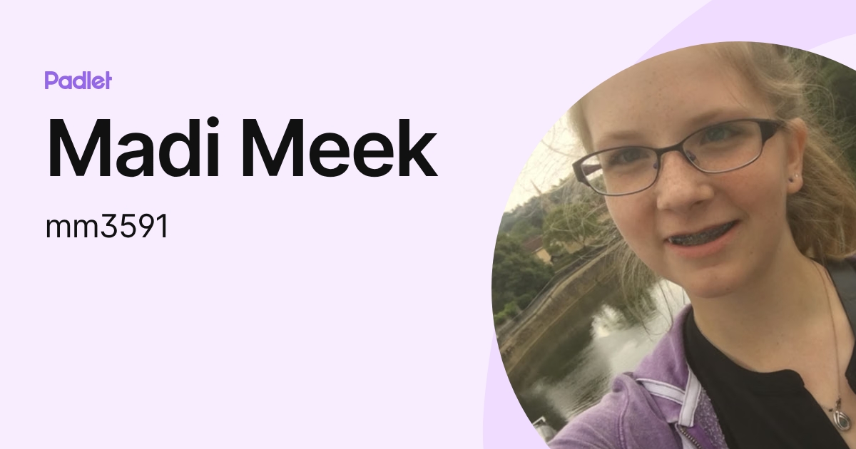 Madi Meek (mm3591) profile | Padlet