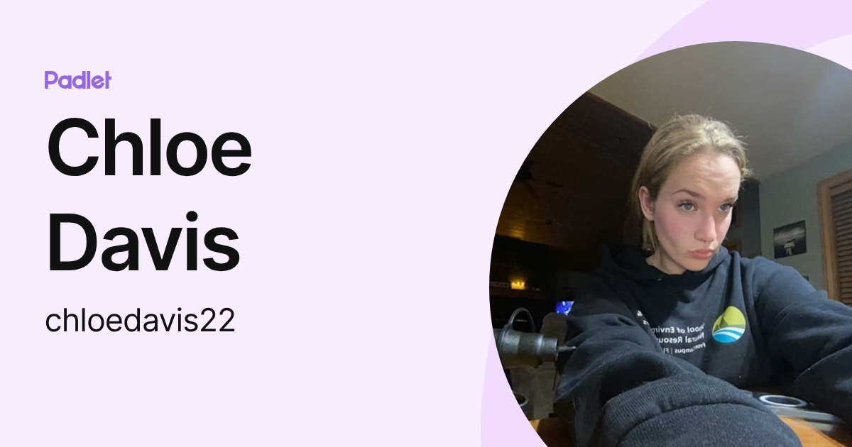 Chloe Davis (chloedavis22) profile | Padlet