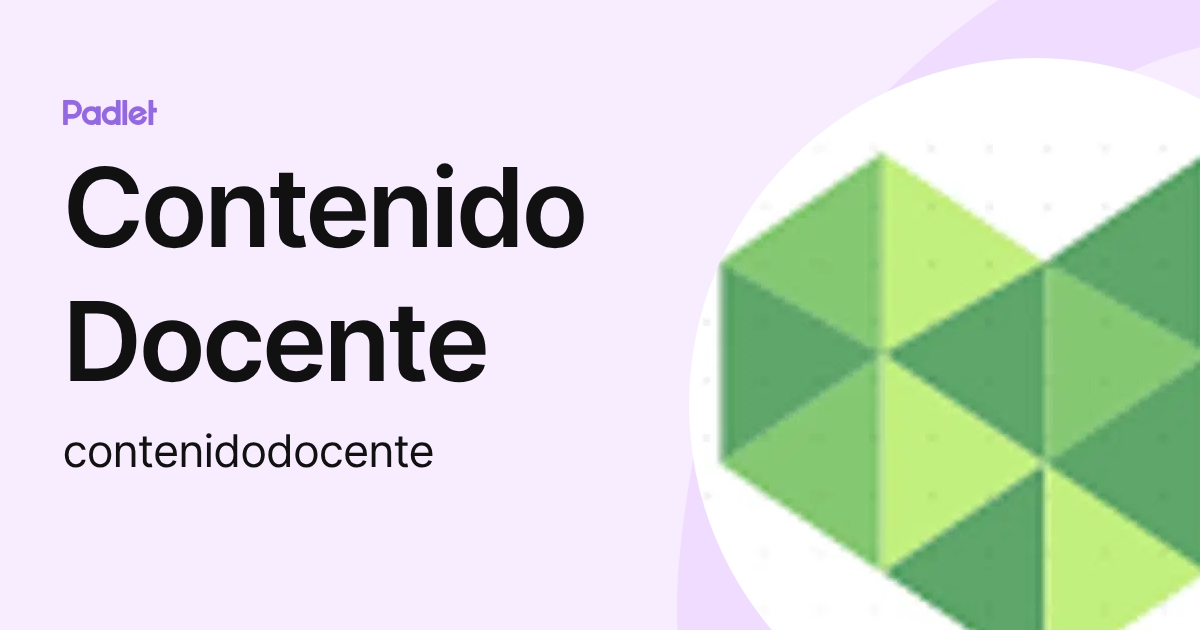 Contenido Docente (contenidodocente) profile | Padlet