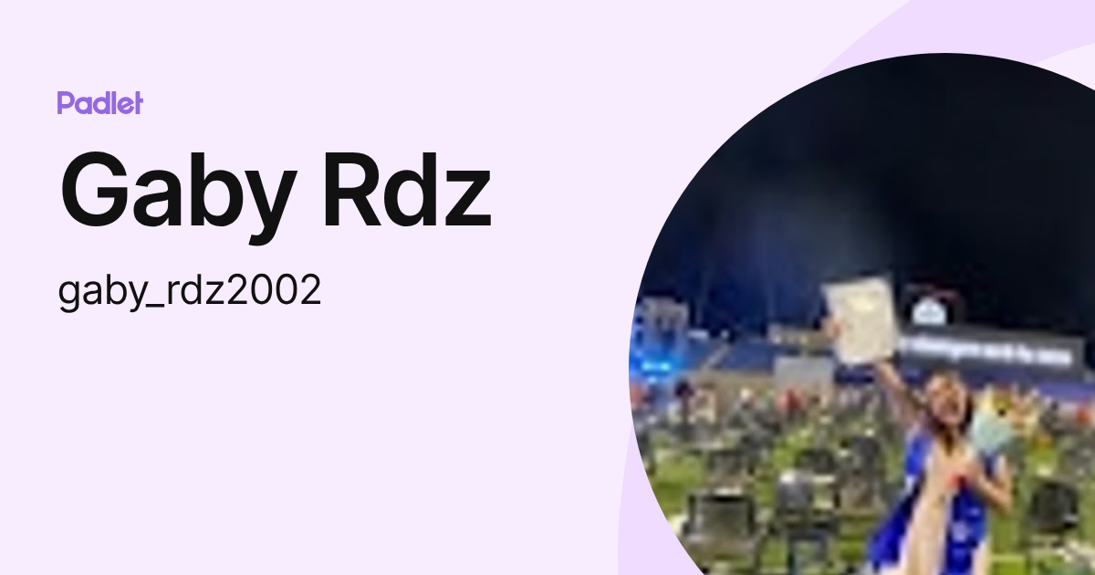 Gaby Rdz (gaby_rdz2002) profile | Padlet